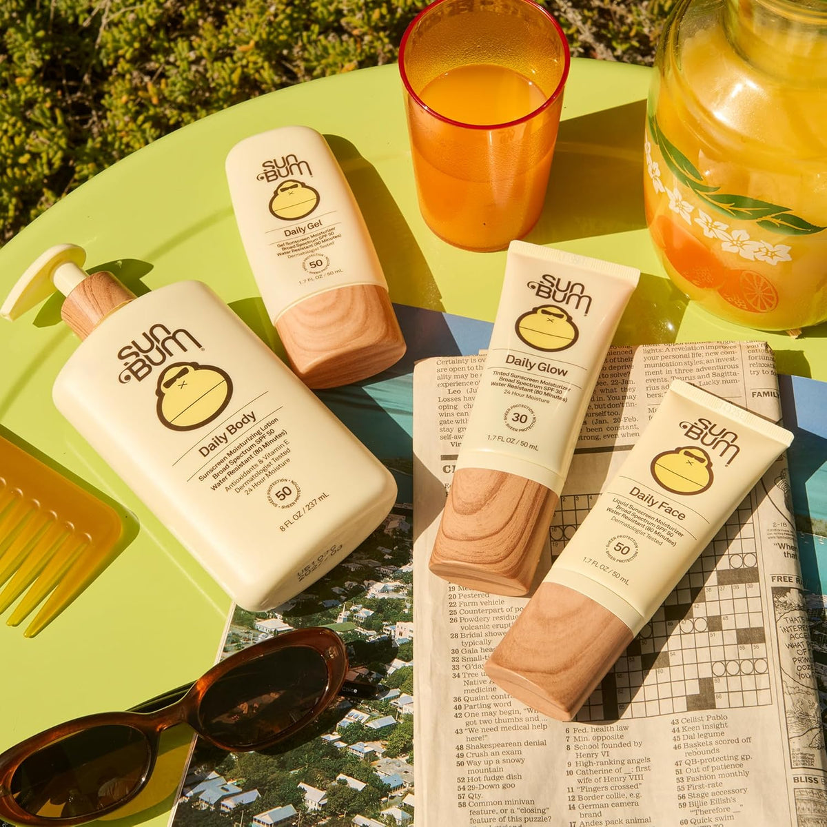 Sun Bum Daily SPF 50 Clear Gel Face Sunscreen – Neutral, Fuss-Free Facial SPF for Simple Mornings and Travel Kits, Hawaii Act 104 Compliant