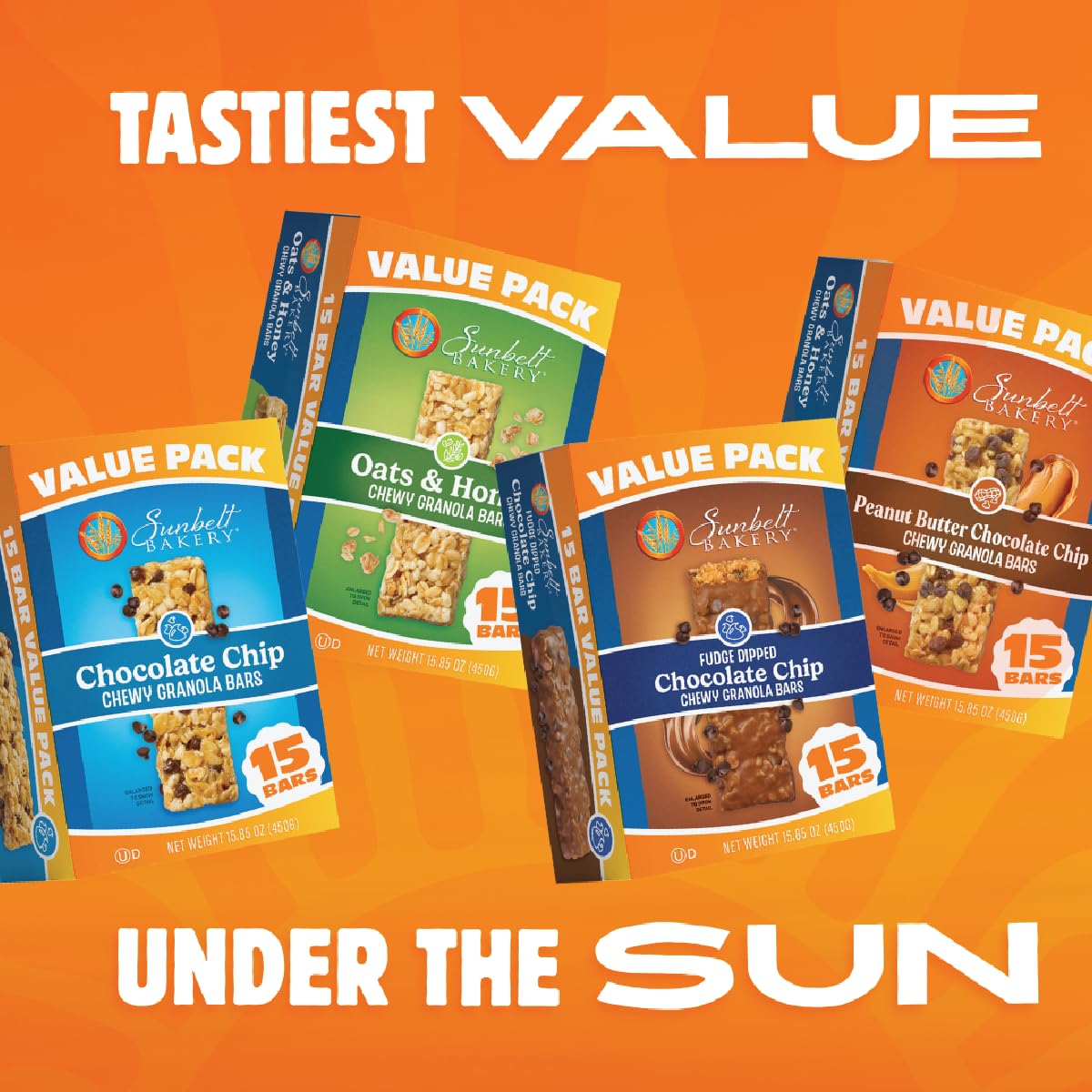 Sunbelt Bakery Whole Grain Granola Bars Chocolate Chip – Guilt-Free Cravings Fix for Health-Conscious Snackers, 2g Protein, 1.1 oz Bars