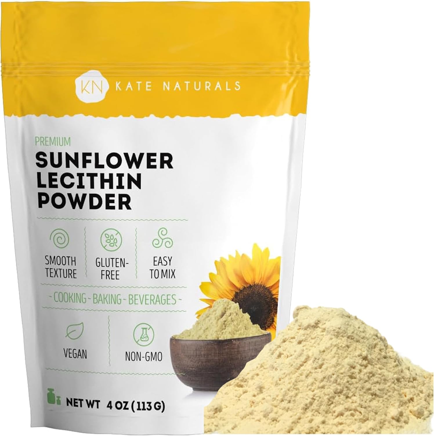 sunflower-based lecithin (not soy-derived)