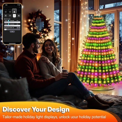Surplife Flameless 30V Christmas Lights – Toddler and Pet-Safe Decor for Worry-Free Holiday Mornings