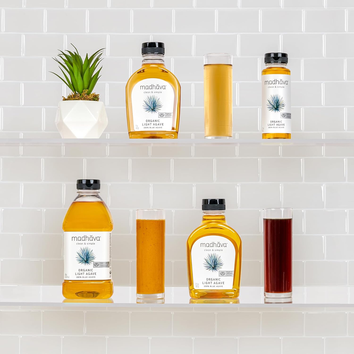sustainably sourced from partnered organic and non-gmo agave farms