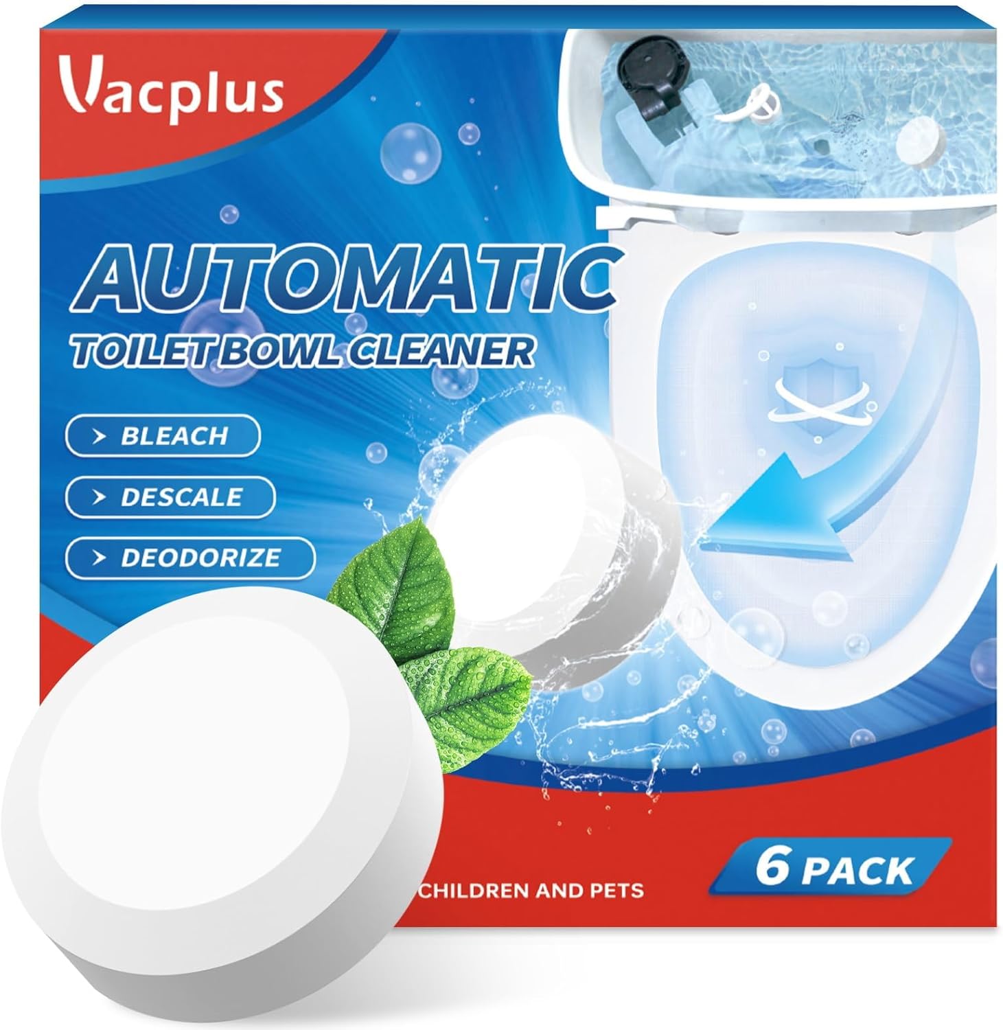 sustained-release bleach tablet technology delivering up to 30 days of cleaning per tablet