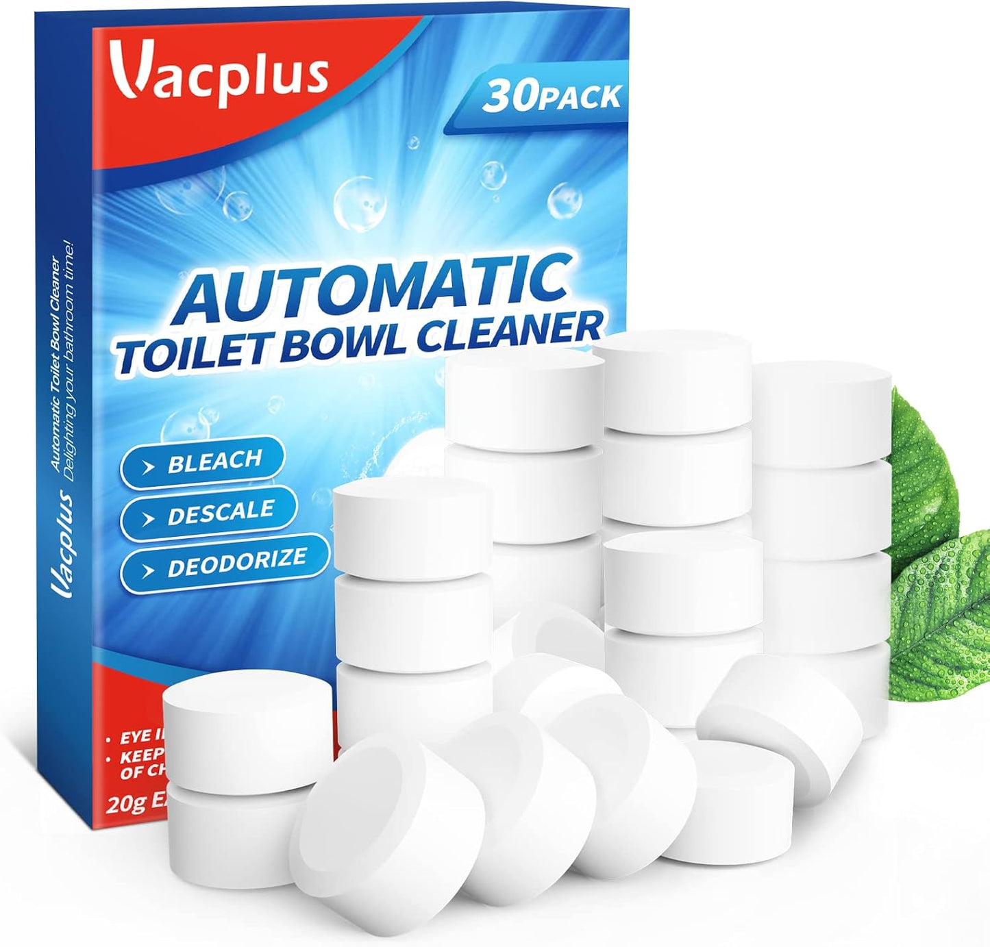 sustained-release tablet formula providing up to 15 days of continuous cleaning per tablet