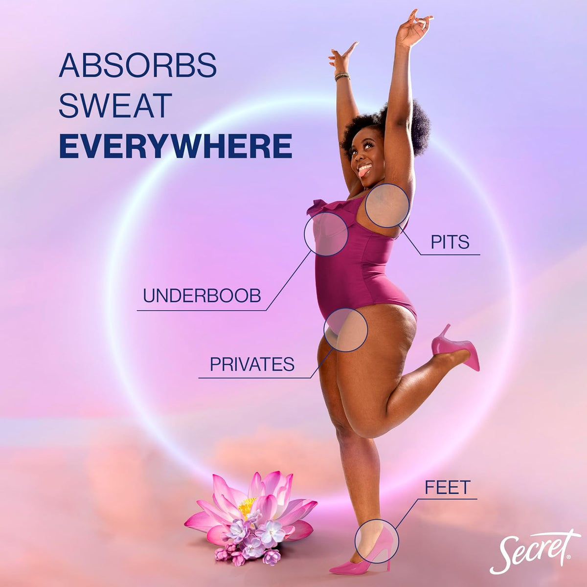sweat-absorbing stick formula for a dry-feel finish