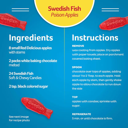 Swedish Fish Soft & Chewy Gummy Candy, Bulk Candy 5 lb for Get-Well Care Packages and Thinking-of-You Snack Boxes