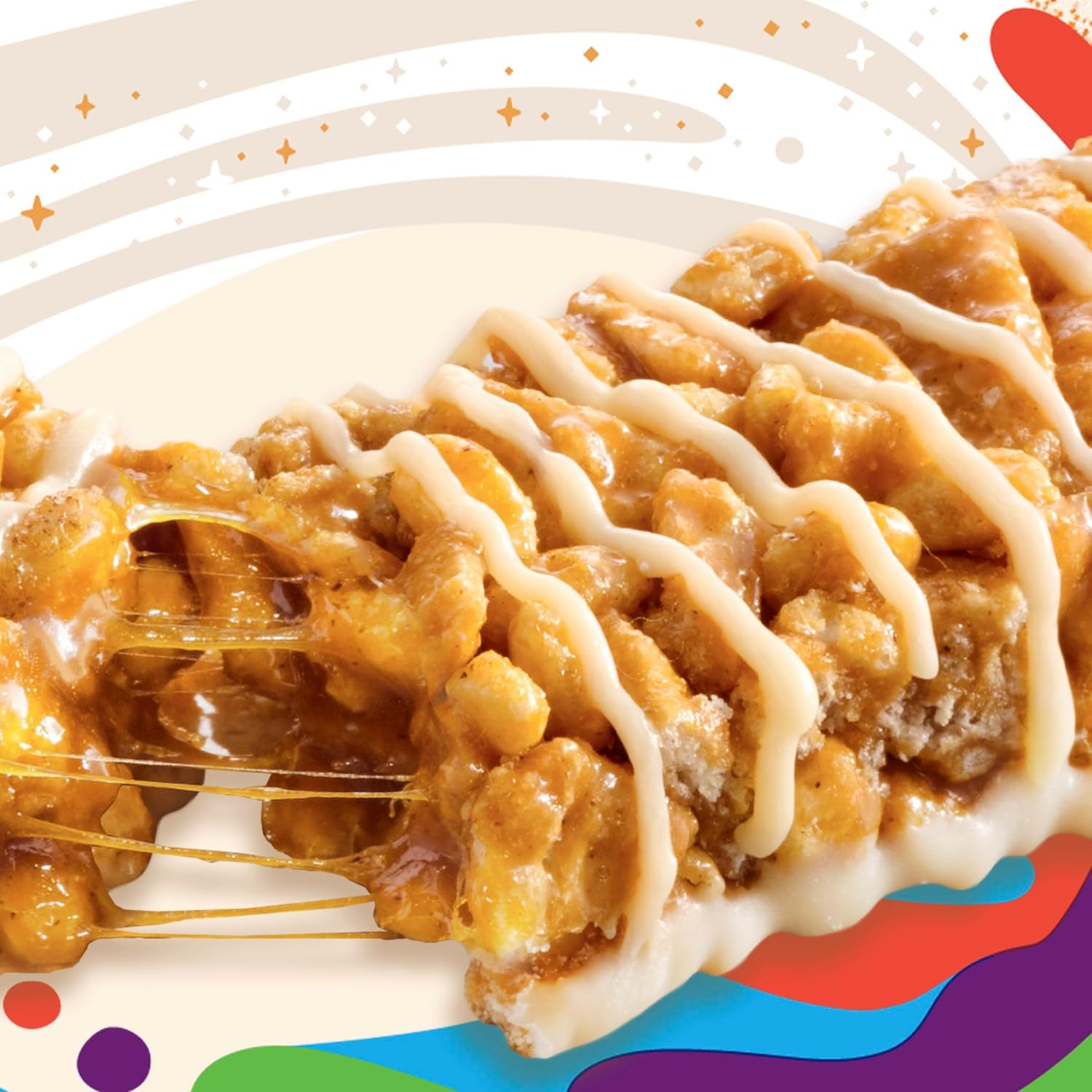 sweet icing drizzle layer for added dessert-like appeal