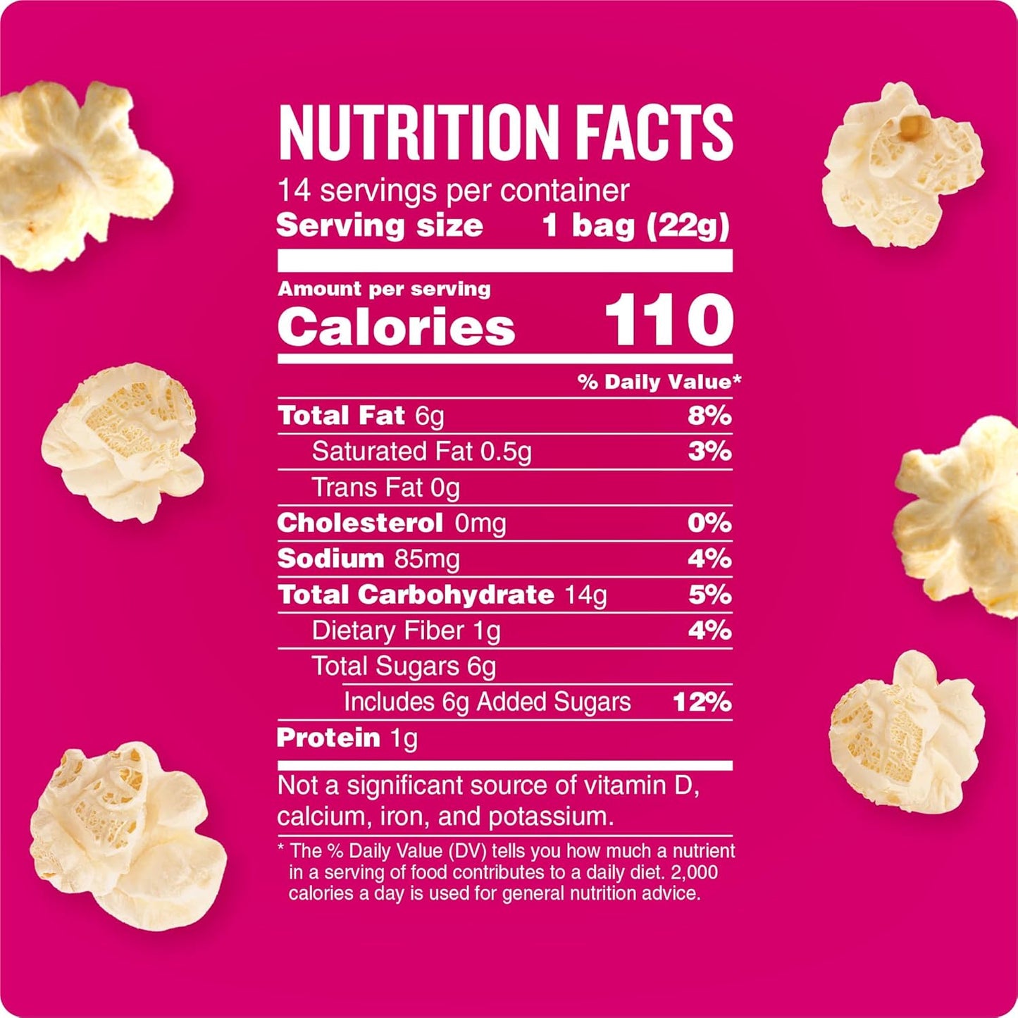 sweet & salty kettle corn flavor profile
