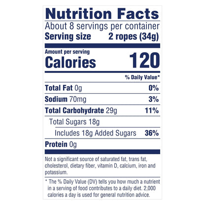 SweeTARTS Ropes Chewy Candy – Birthday Party Goody Bag Filler for Kids, 9 oz
