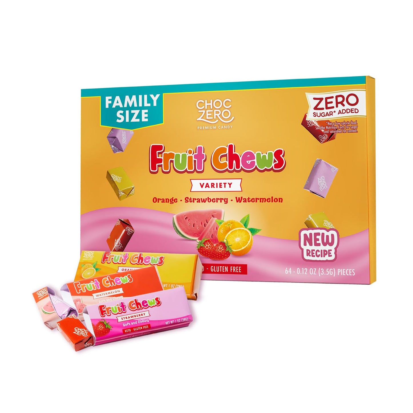 sweetened exclusively with monk fruit — no sugar alcohols, no aspartame, no sucralose