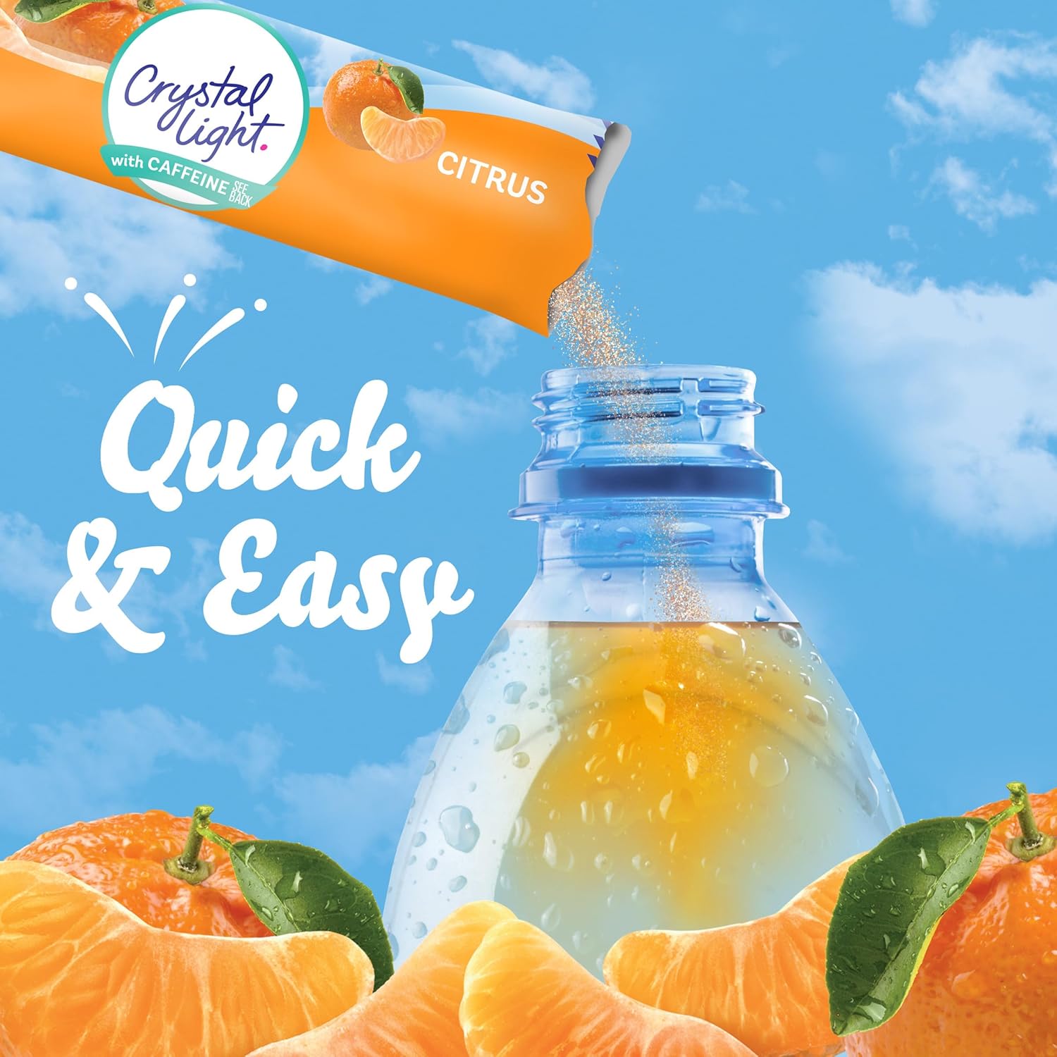 sweetened with aspartame and acesulfame potassium (phenylalanine warning noted on label)