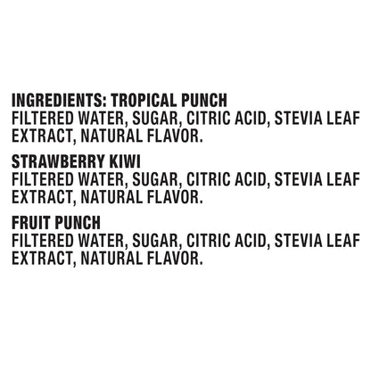 sweetened with stevia leaf extract