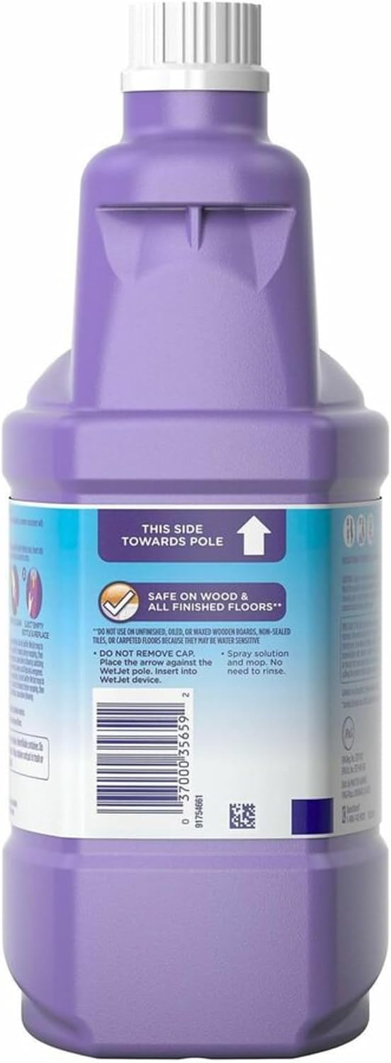 Swiffer WetJet Antibacterial Floor Solution – Healthy Living Hard Floor Disinfectant for Daily Rituals, 1.25L