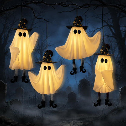 SylvaniaGlow Witch Hat Ghosts – Soft Ambient Lighting for Modern Halloween Home Styling and Tabletop Vignettes