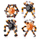 4PC-Orange&Black