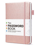 Clean-Design Password Keeper with Elastic Band – Compact Journal for Clutter-Free Drawer Storage