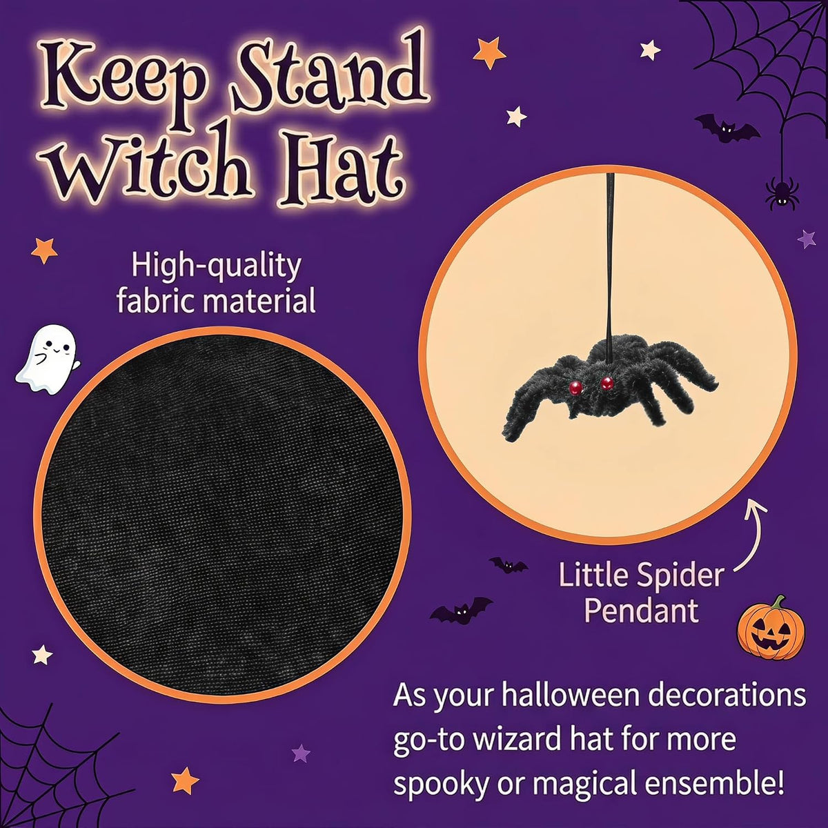 tall pointed classic witch hat silhouette