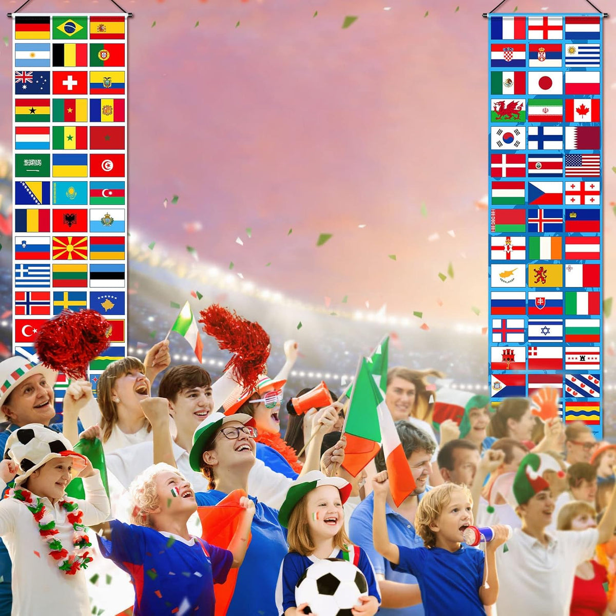 Tatuo International Bunting – Kids' Soccer Birthday Porch Sign for Garden Party and Nursery Room Theme Decoration