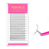 TDANCE Pure Black Premade Spikes Lashes – Understated Matte Finish for Minimalist Lash Artistry and Neutral Beauty Routines