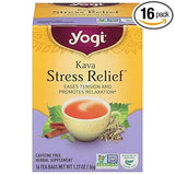 Yogi Tea Kava Stress Relief – Sustainable Choice, Ethically Sourced Herbal Tea in a 32-Count Value Box