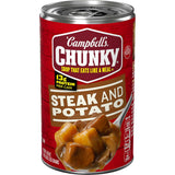 Campbell's Chunky Steak and Potato Soup – Light Weight Loss Lunch Can, 13G Protein Filling Meal