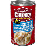 Campbell's Chunky Cheddar Bacon Potato Soup – 18.8 Oz Pantry Backup Lunch for Back-to-Back Meetings