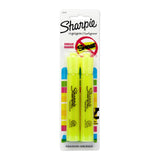 Sharpie Accent Tank-Style Highlighter in a Clean Two-Pack, Single Fluorescent Yellow Marker for Streamlined Desk Setup