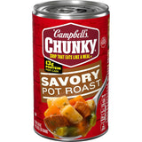 Campbell's Chunky Savory Pot Roast Soup – Microwave-Ready Lunch That Keeps You Focused Through the Afternoon, 18.8 oz