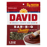 DAVID Jumbo Sunflower Seeds, Bar-B-Q Flavor, 5.25 oz – Low-Carb In-Shell Snack Between Workouts and Gym Sessions