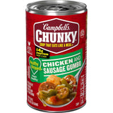 Campbell's Chunky Healthy Request Chicken and Sausage Gumbo Soup, 18.8 Oz Can – Dorm Room Single-Serve Study Night Dinner