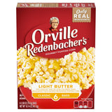 Orville Redenbacher's Popcorn Light Butter 2.69 oz, 6 Pack – Microwave Ready Whole Grain Snack for Home Office and Study Sessions