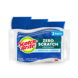 Scotch-Brite Zero Scratch Scrub Sponge – One-Tool Replacement Sponge for Less-Is-More Lifestyles