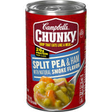 Campbell's Chunky Split Pea with Ham Soup – No-Cook Campsite Meal for Outdoor Adventures, 19 Oz Can