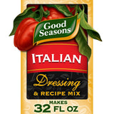 Good Seasons Italian Dressing Mix Packets – Low-Calorie Salad Seasoning for Health-Conscious Home Cooks, 5 Calories Per Serving