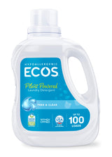 ECOS Plant-Powered Laundry Detergent – Minimalist One-Step Wash for Capsule Wardrobes and Intentional Homes, 100 Loads