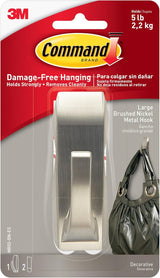 Command Adhesive Wall Hook for Smooth Surfaces, Clean Removal Leaves No Sticky Residue Behind