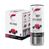CELSIUS Slim Can Energy Drink 12-Pack – On-the-Go Caffeine for Camping Trips and Long Drives