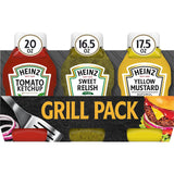 Heinz Grill Pack – All-in-One Ketchup, Relish & Mustard for Backyard BBQs and Tailgates