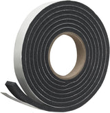 Frost King R338H Self-Stick Rubber Foam Weatherseal for Drafty Windows and Exterior Doors, 3/8" W x 3/16" T Black