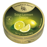 Cavendish & Harvey Sour Lemon Hard Candy Drops – Balanced Lifestyle Candy, Sustainable Packaging with Real Fruit
