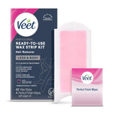 VEET Wax Strip System – Calming Evening Self-Care, Easy Hair Removal for Relaxed, Hair-Free Skin
