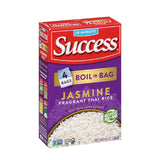 Success Boil-in-Bag Rice, Portable Microwaveable White Rice for Camping Cooler Meal Prep, No Stove Required