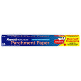 Reynolds Kitchens Chlorine-Free Parchment Paper Roll for Organic Cooking Spaces, Non-Stick Liner for Breads, Pizzas, and Reheat-Friendly Meals