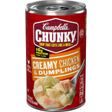 Campbell's Chunky Soup, Creamy Chicken and Dumplings – Soothing Heat-and-Eat Bowl for Restful Evenings