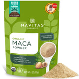 Navitas Organics Maca Powder – Gelatinized Peruvian Maca for Sustained Study Focus, Morning Coffee Replacement and Workday Smoothies
