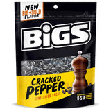 BIGS Sunflower Seeds, Cracked Pepper – Travel-Friendly 5.35 oz Resealable Bag for Stadiums and Campsites