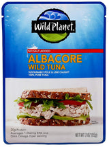 Wild Planet Albacore Tuna Pouch – Quick Protein Packed Lunch for the Work Day