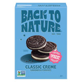 Back to Nature Classic Creme Sandwich Cookies - Kids Lunchbox Treat, Clean-Label Creme Filled Cookies Without Artificial Flavors