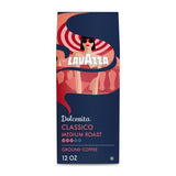 Lavazza Dolcevita Classico Ground Coffee – Home Office Focus Brew with Balanced 3/5 Intensity, Drip Brewer Ready