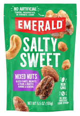 Emerald Nuts Salty Sweet Mixed Nuts – Resealable Pouch for Healthy On-the-Go Nibbling