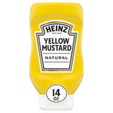 Heinz Yellow Mustard, 20 oz Squeeze Bottle – Backyard BBQ & Grilling Condiment for Burgers, Hot Dogs, and Bratwurst